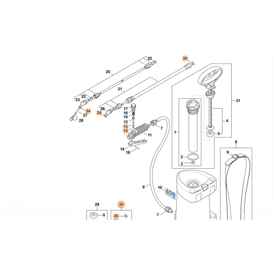 STIHL  Zestaw uszczelek 0000 007 1602